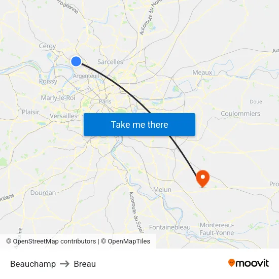 Beauchamp to Breau map