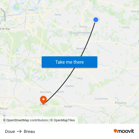 Doue to Breau map