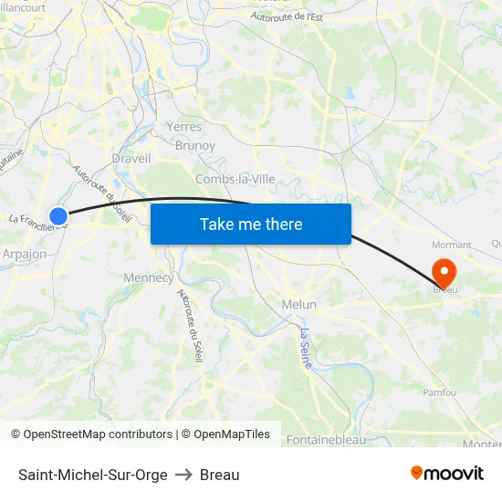 Saint-Michel-Sur-Orge to Breau map