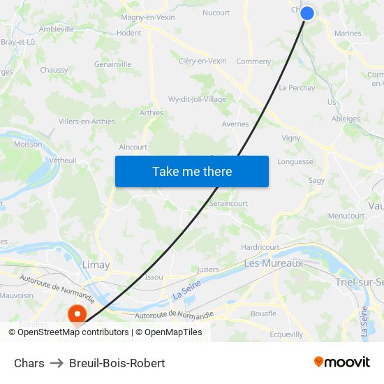 Chars to Breuil-Bois-Robert map