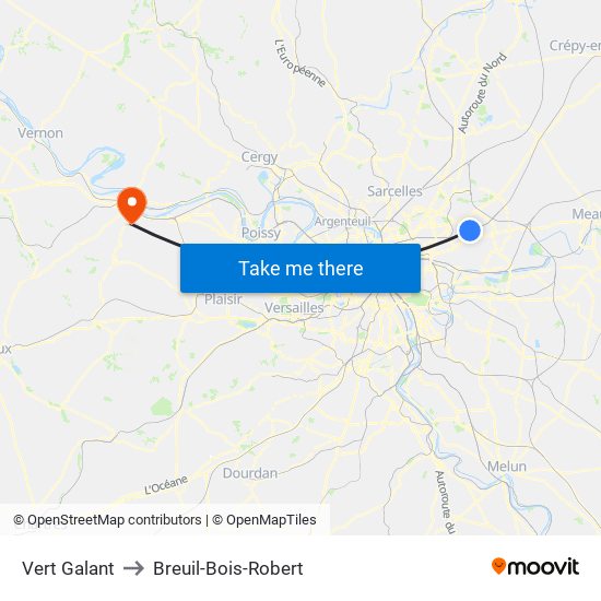 Vert Galant to Breuil-Bois-Robert map