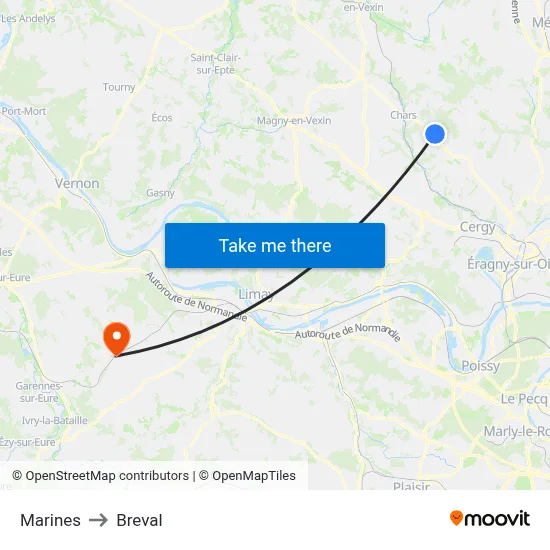 Marines to Breval map