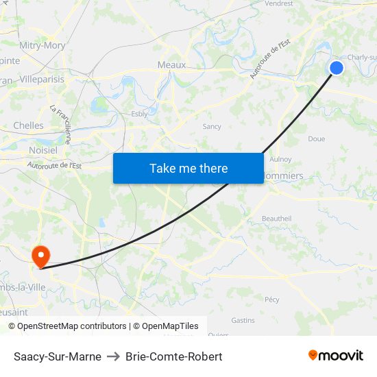 Saacy-Sur-Marne to Brie-Comte-Robert map