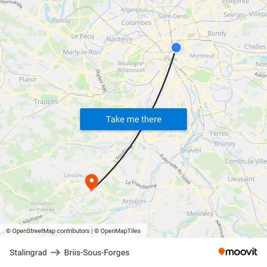 Stalingrad to Briis-Sous-Forges map