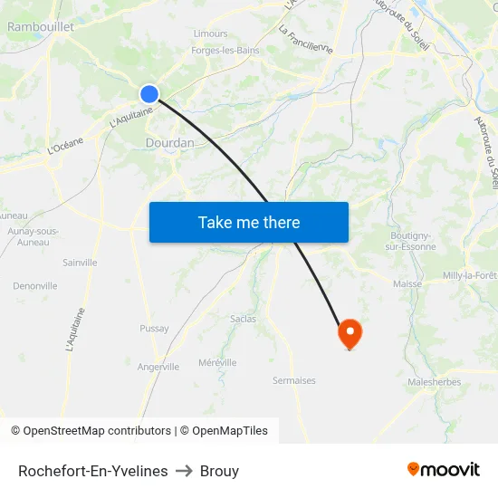 Rochefort-En-Yvelines to Brouy map