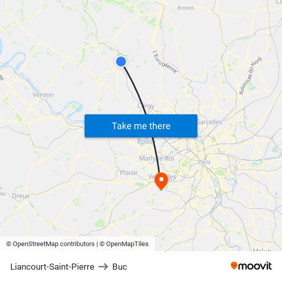 Liancourt-Saint-Pierre to Buc map