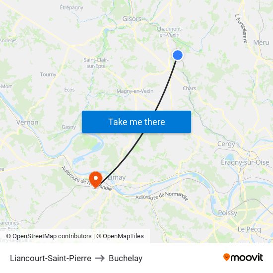 Liancourt-Saint-Pierre to Buchelay map