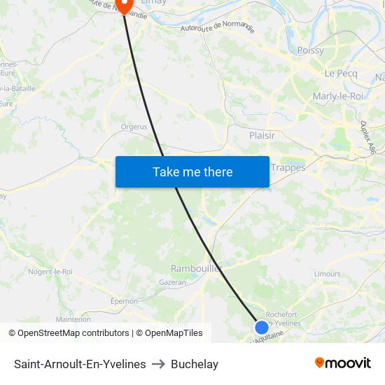 Saint-Arnoult-En-Yvelines to Buchelay map