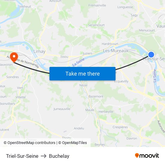 Triel-Sur-Seine to Buchelay map