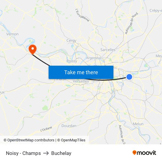 Noisy - Champs to Buchelay map