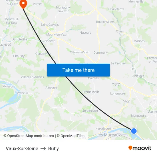 Vaux-Sur-Seine to Buhy map