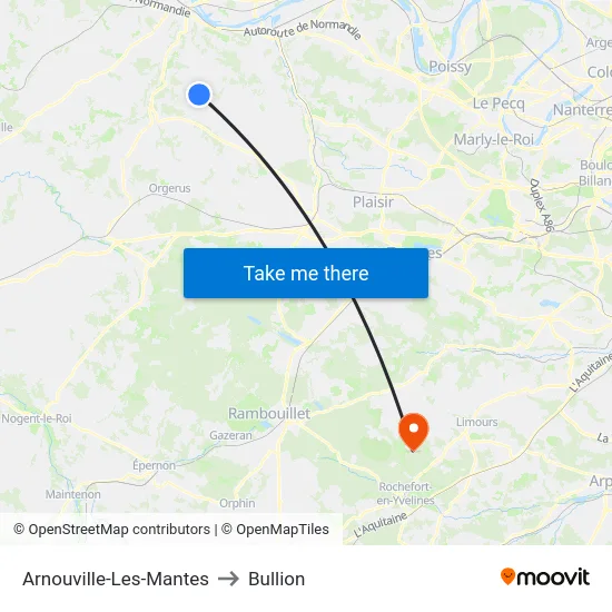Arnouville-Les-Mantes to Bullion map