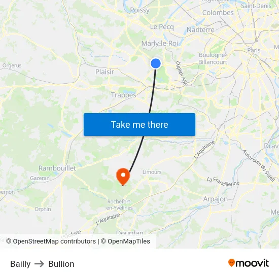 Bailly to Bullion map