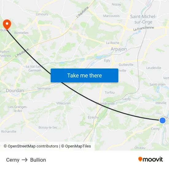 Cerny to Bullion map