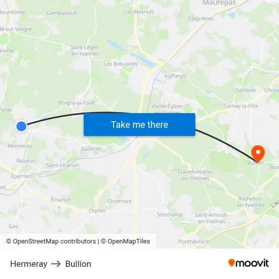 Hermeray to Bullion map