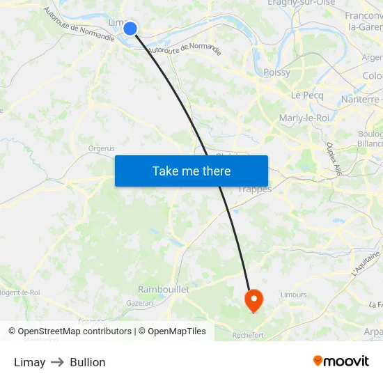 Limay to Bullion map