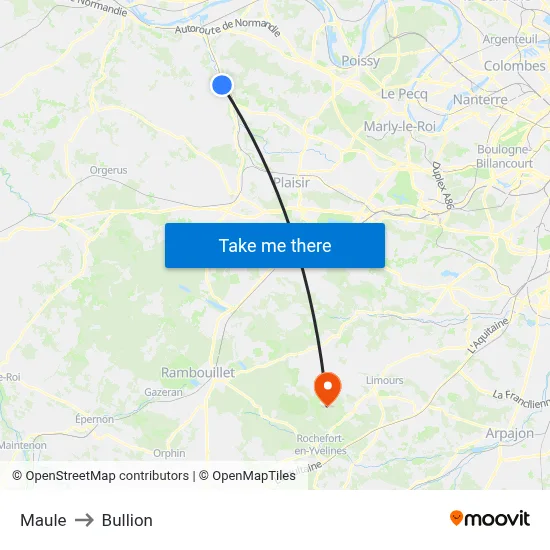 Maule to Bullion map
