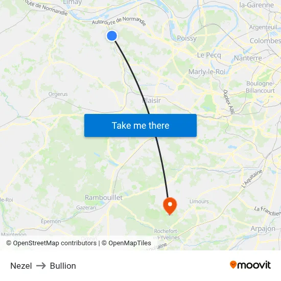 Nezel to Bullion map