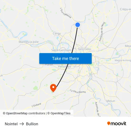 Nointel to Bullion map