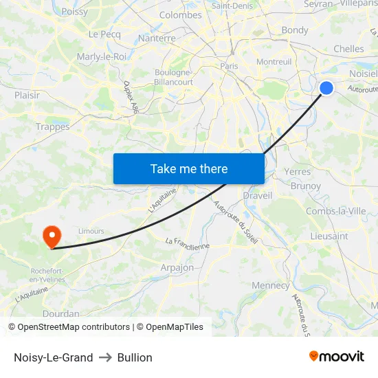 Noisy-Le-Grand to Bullion map