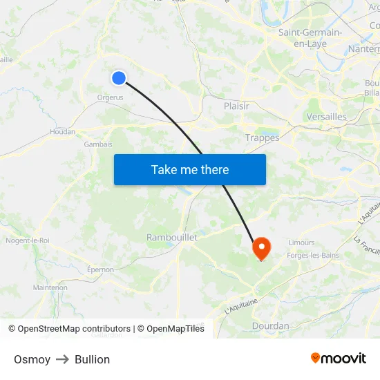 Osmoy to Bullion map