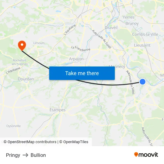 Pringy to Bullion map