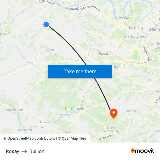 Rosay to Bullion map