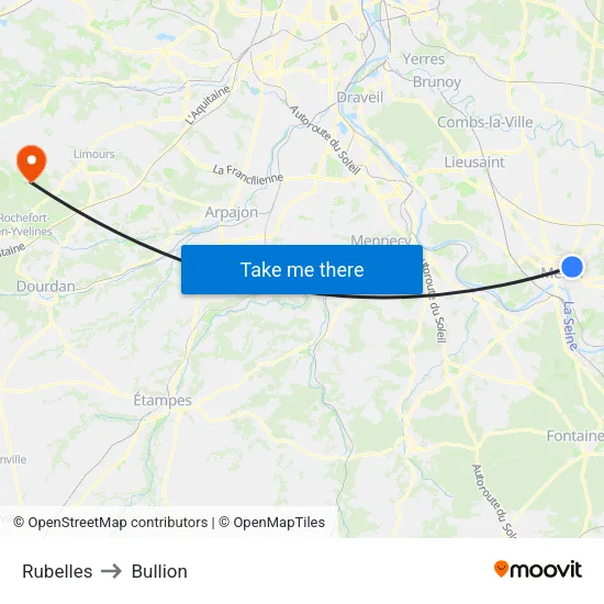 Rubelles to Bullion map