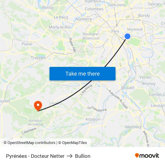Pyrénées - Docteur Netter to Bullion map