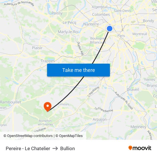 Pereire - Le Chatelier to Bullion map