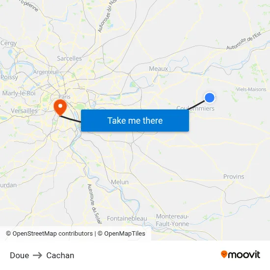 Doue to Cachan map