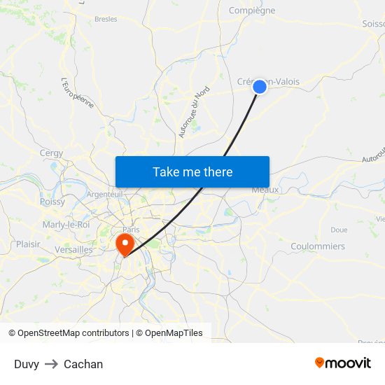 Duvy to Cachan map