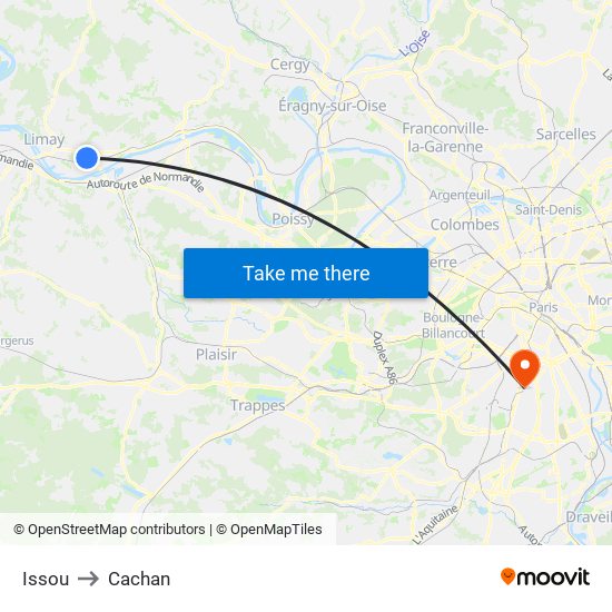 Issou to Cachan map