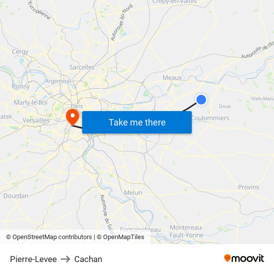 Pierre-Levee to Cachan map