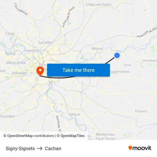 Signy-Signets to Cachan map