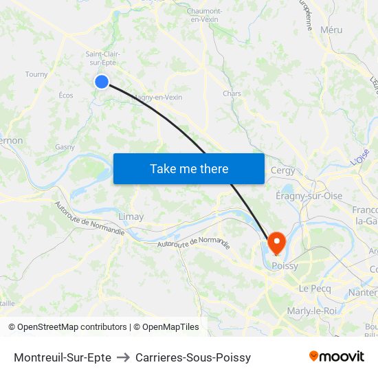 Montreuil-Sur-Epte to Carrieres-Sous-Poissy map
