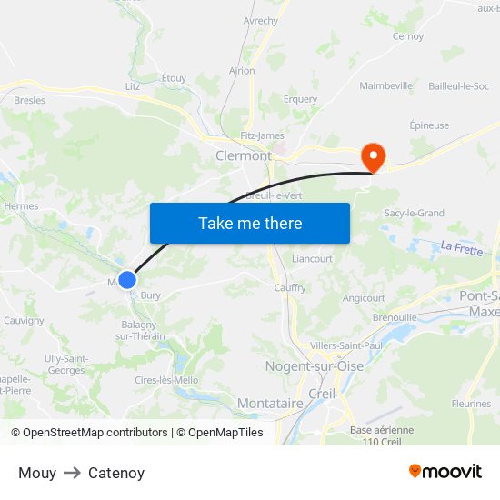 Mouy to Catenoy map