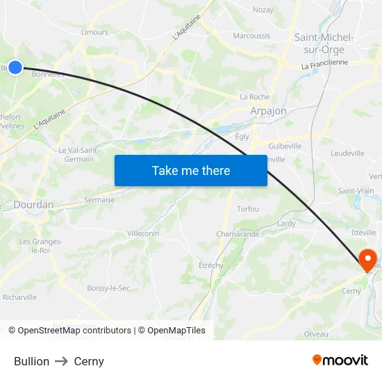 Bullion to Cerny map