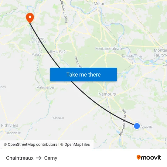 Chaintreaux to Cerny map