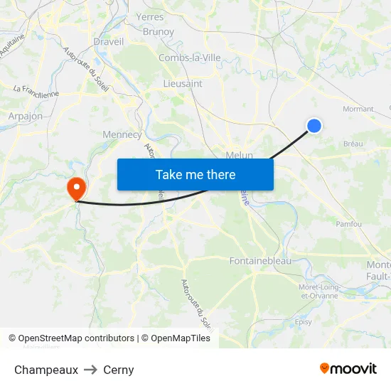 Champeaux to Cerny map