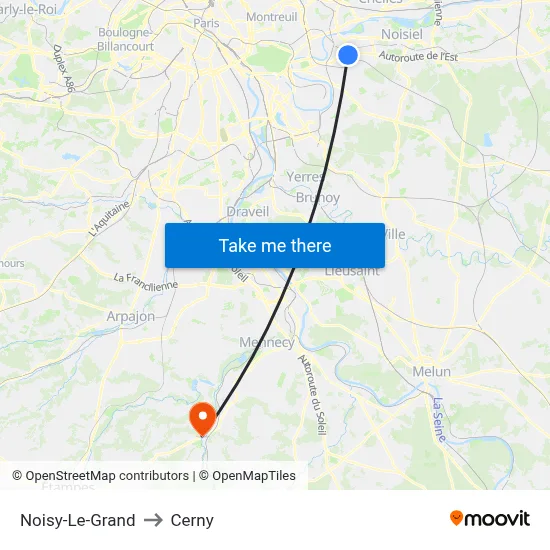 Noisy-Le-Grand to Cerny map