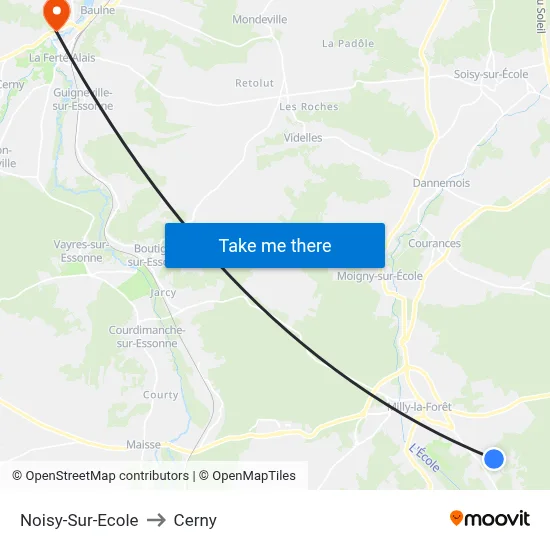 Noisy-Sur-Ecole to Cerny map
