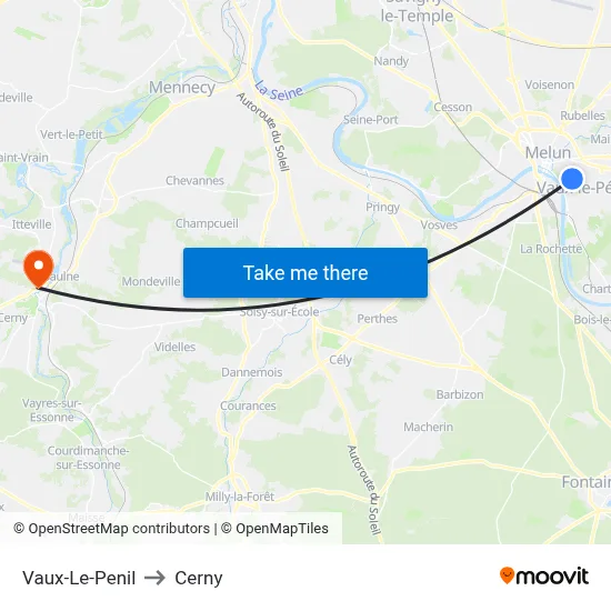 Vaux-Le-Penil to Cerny map