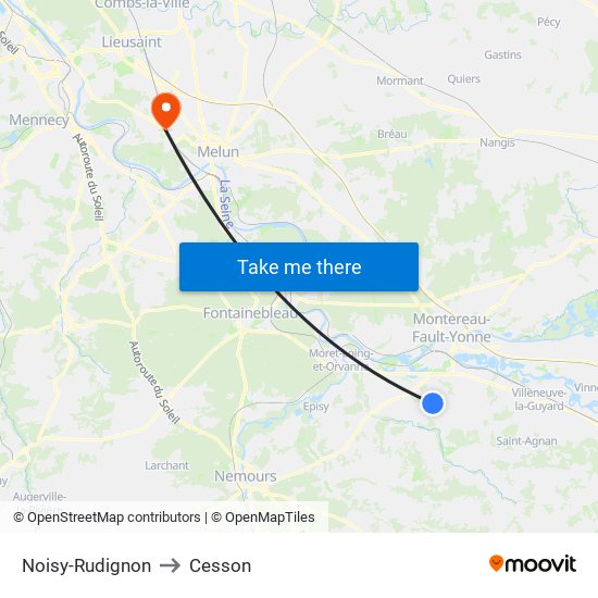 Noisy-Rudignon to Cesson map