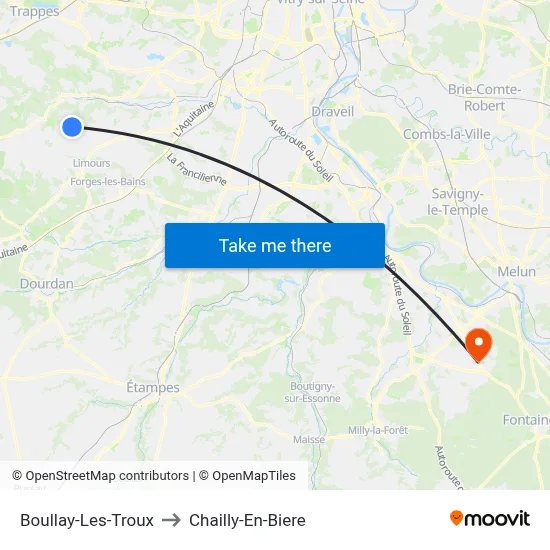 Boullay-Les-Troux to Chailly-En-Biere map