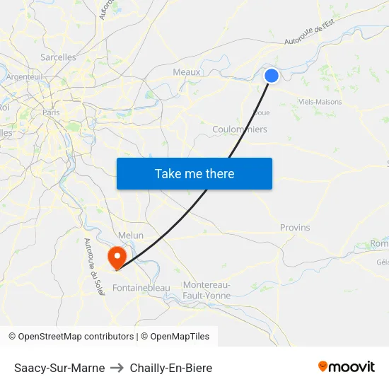 Saacy-Sur-Marne to Chailly-En-Biere map