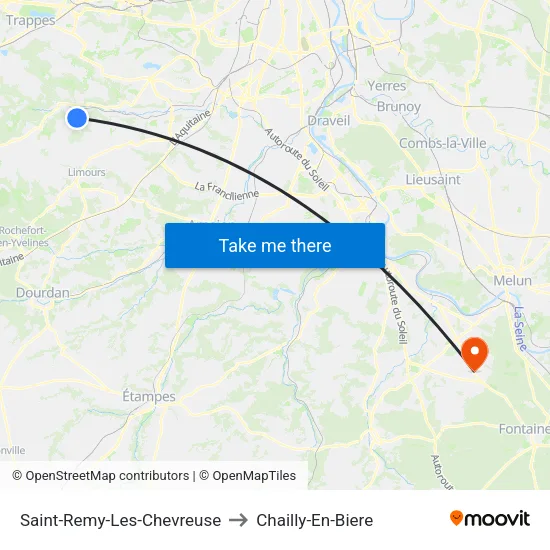 Saint-Remy-Les-Chevreuse to Chailly-En-Biere map