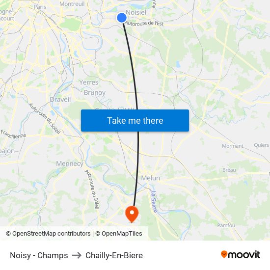 Noisy - Champs to Chailly-En-Biere map