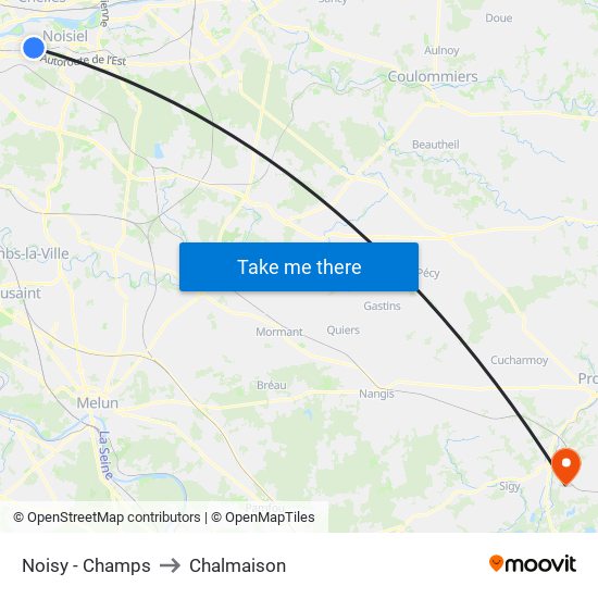 Noisy - Champs to Chalmaison map