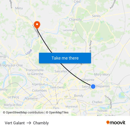 Vert Galant to Chambly map